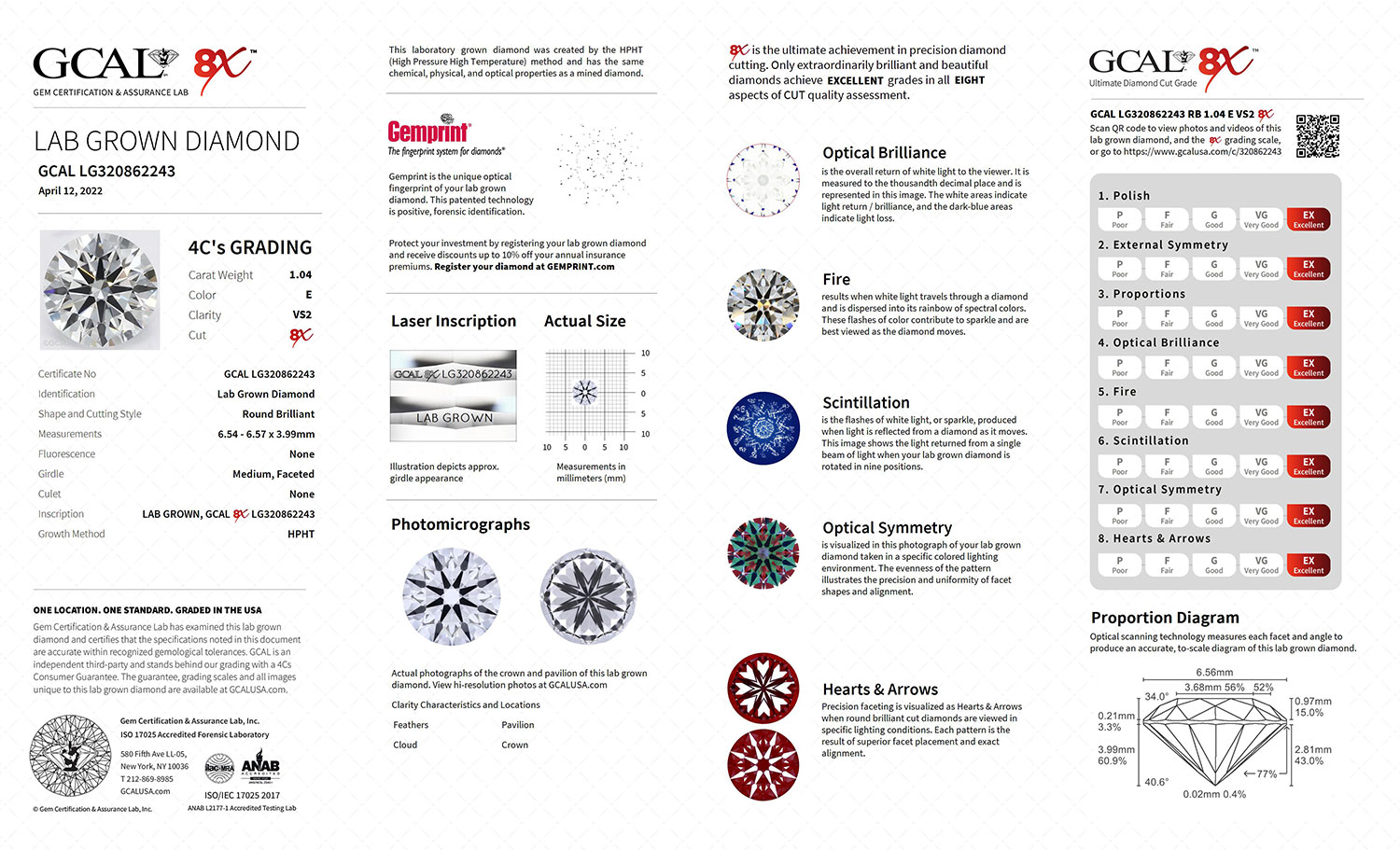 Gcal on sale lab diamond