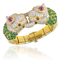 David Webb Diamond Gemstone Bracelet Jewelry Appraisal